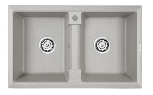 Кухонная мойка Paulmark TANDEM 80/2 PM238150-GR 81х50 цвет серый